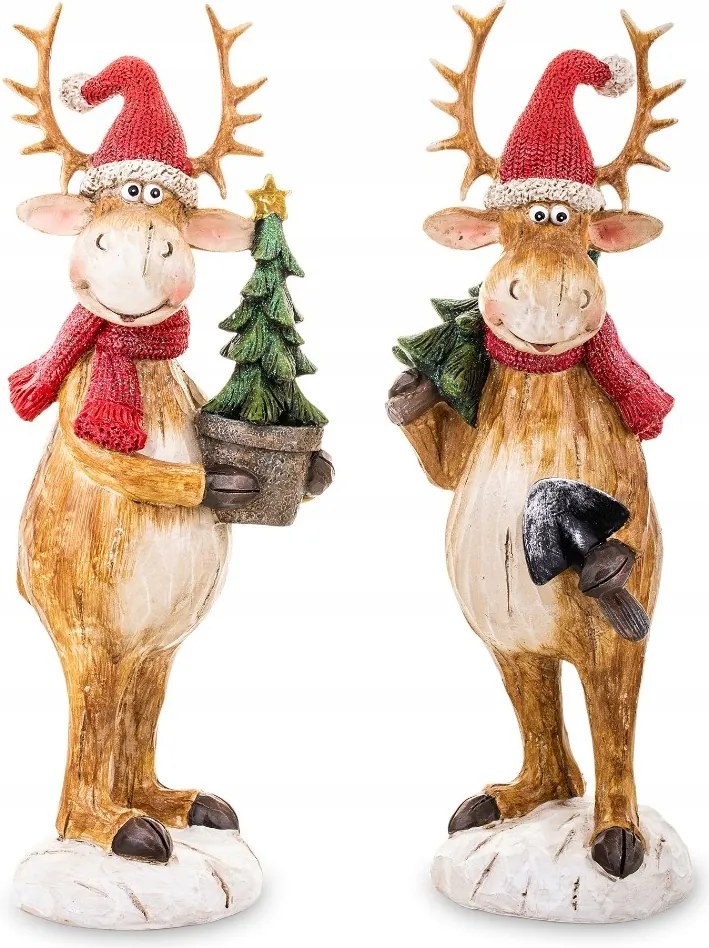 Figura Rénszarvas Karácsonyi Dekoráció H30 DEcodomi