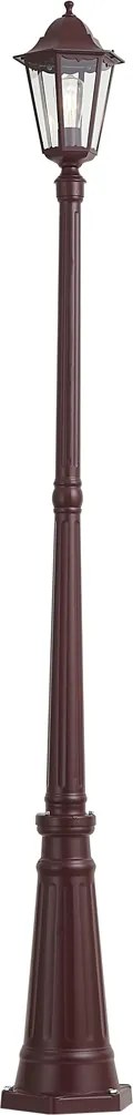 Klasszikus kültéri lámpás sötétvörös 213cm IP44 - Havana