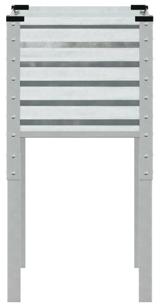 horganyzott acél kerti virágláda 45 x 45 x 88 cm