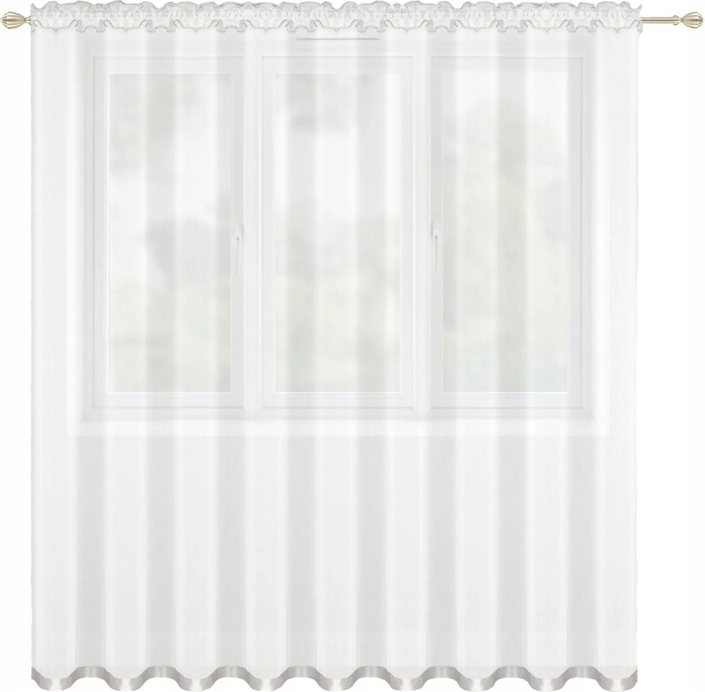 Függöny Kész 400x250 Fátyol Szalag Béka Fehér Függöny Kész