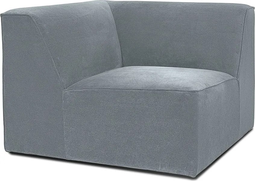 Szürke kordbársony kanapé modul (variálható) Sting – Scandic