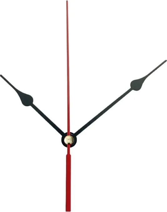Fekete alumínium óramutatók - könnycsepp alakú 11,5 / 8,5 cm