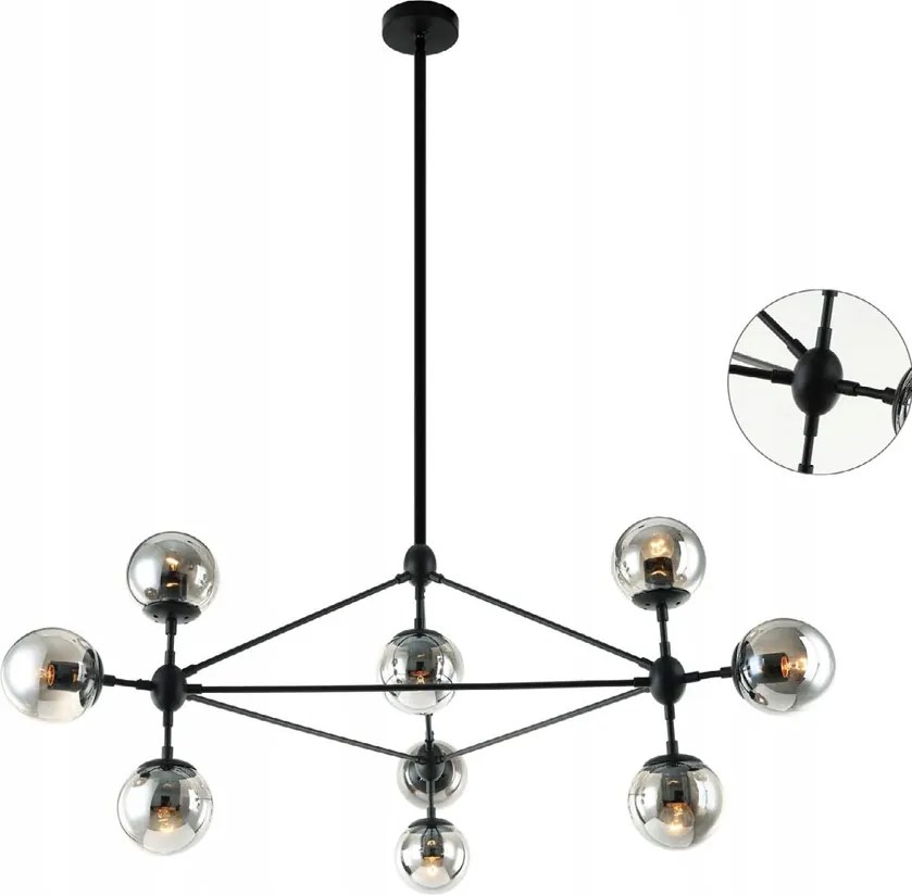 Egyedi lógó csillár new hampton Bao Nero Fume higany csillogó buborékok