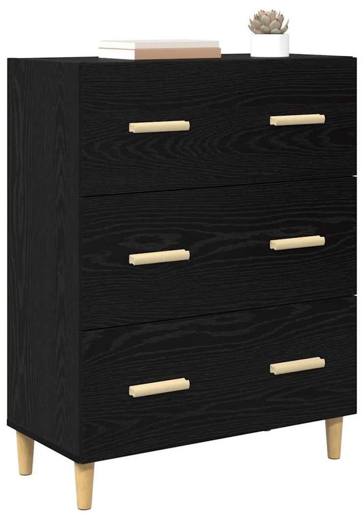 Széf Musta tammi 34 x 69,5 x 90 cm Faanyag