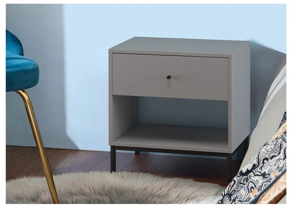 Szürke éjjeliszekrény Celine – Støraa