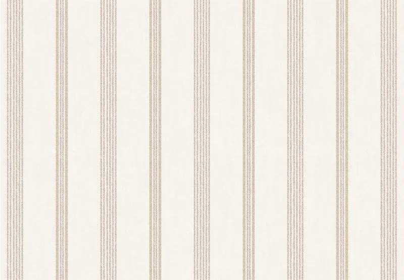 Parato Cristiana Masi Top Stripes Linen bézs-rózsaszín csíkos vlies tapéta – 38428