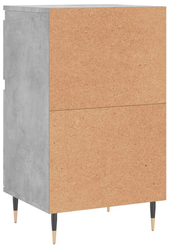 2 db betonszürke szerelt fa tálalószekrény 40 x 35 x 70 cm