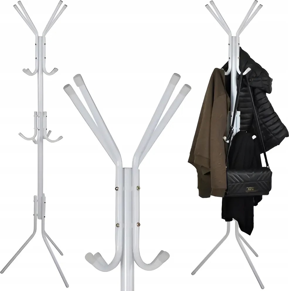 Akasztós Padlóállvány Álló Loft Stabil Fehér