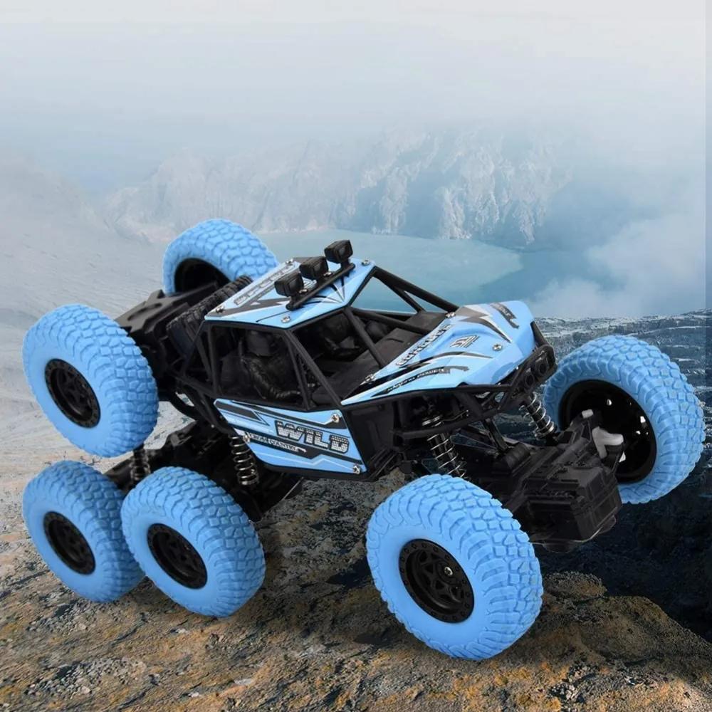 BRAVE RC autó, 6 kerék hajtású távirányító RC lánctalpas terepjáró Monster Truck - 1/20 (kék)