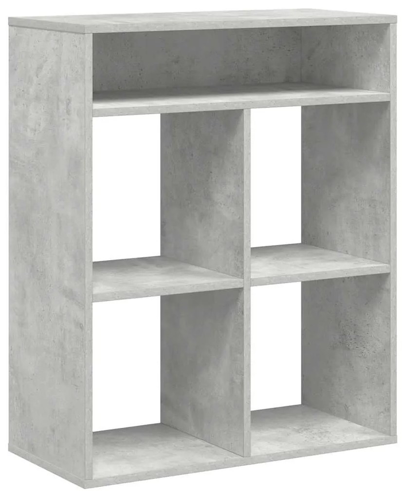 könyvszekrény betonszürke 66x31x80 cm szerelt fa