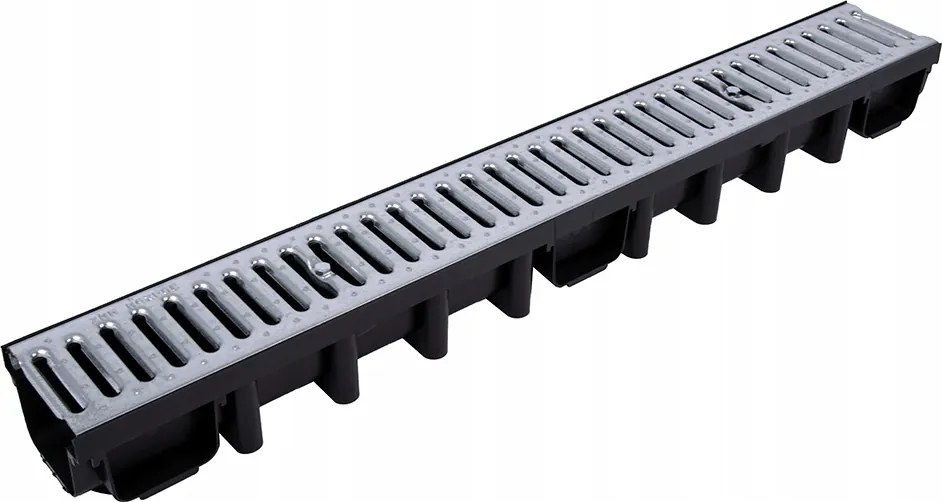 Lineáris vízelvezetés csatorna acélráccsal 1000x98mm
