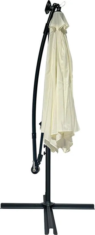 AVENBERG SUNNY LED 300 Nagy állítható napernyő, átmérő 3M, bézs