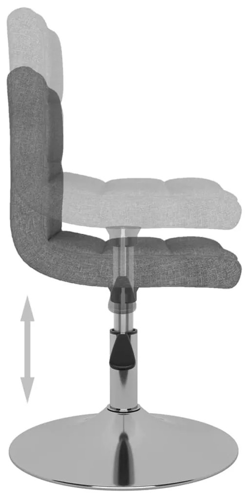 világosszürke szövet forgó étkezőszék