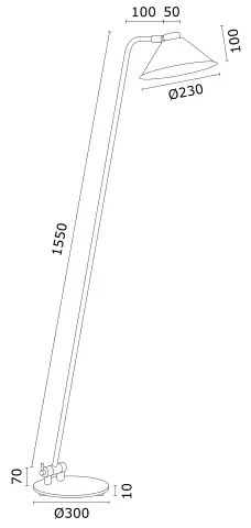 Argon 4997 - GABIAN állólámpa 1xE27/15W/230V fehér