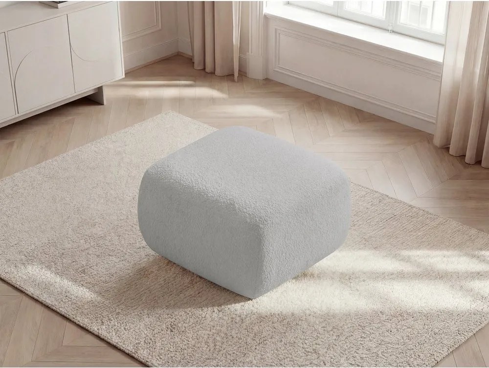 Világosszürke buklé lábtartó Montaigne – Bobochic Paris