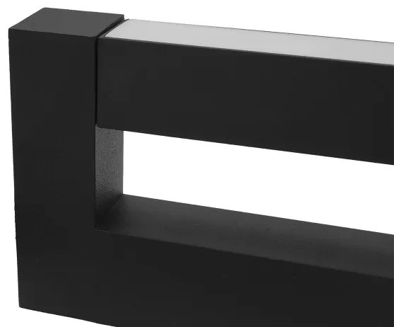 LED Kültéri fali lámpa 2xLED/4W/230V IP54 30 cm fekete