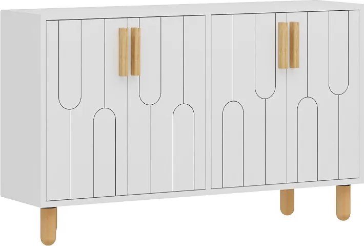 Vincent komód, fehér, 120 cm