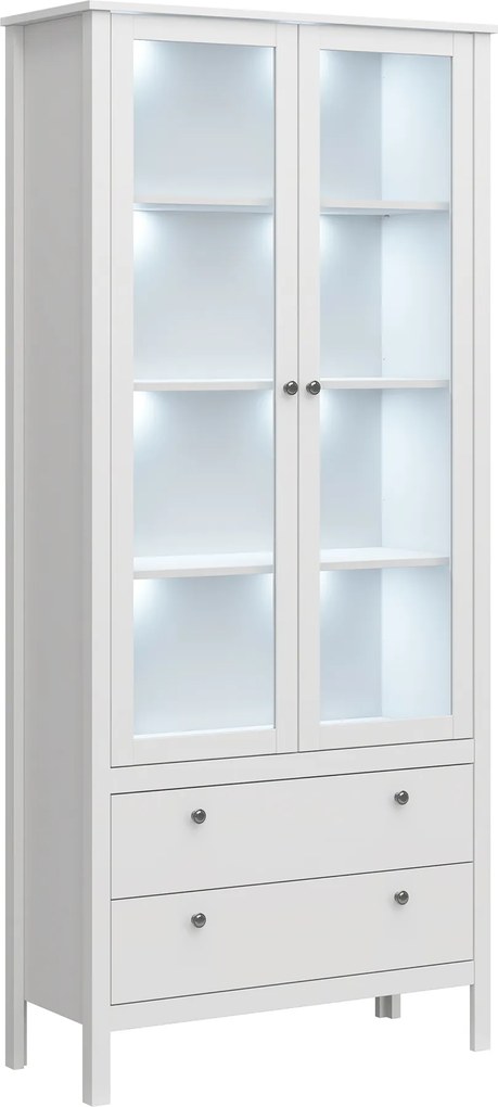 Vitrin 2W2S, fehér, OLJE