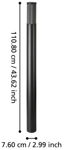 Eglo 901035 - Kültéri lámpa SALLE 1xE27/15W/230V 110 cm IP54