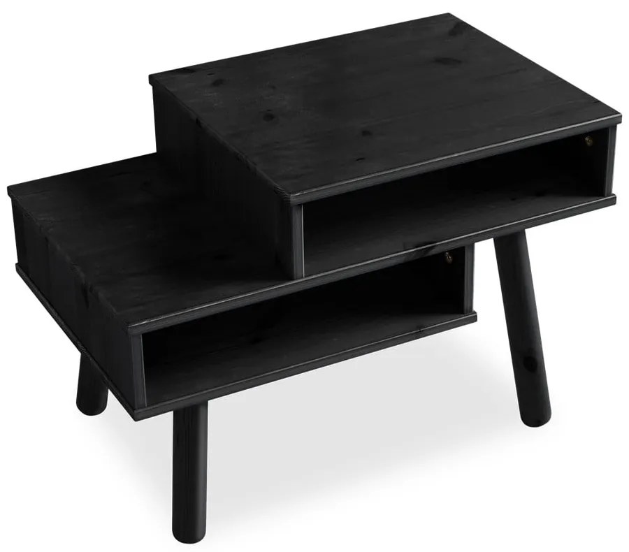 Hako fekete borovi fenyő dohányzóasztal - Karup Design