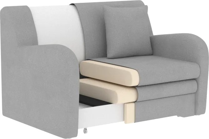 AKCIÓ Bézs 2 személyes kanapé ARIO JARELL, kihúzható II. osztály