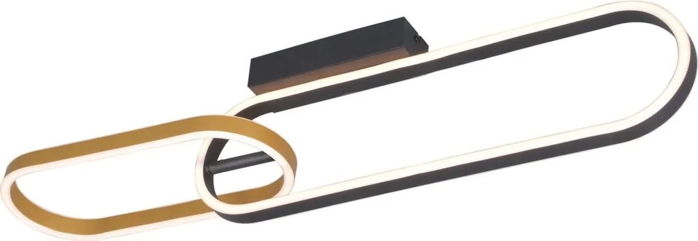 Zuma Line C241145502A - RAVON LED mennyezeti lámpatest 2xLED/24W/230V fekete/arany