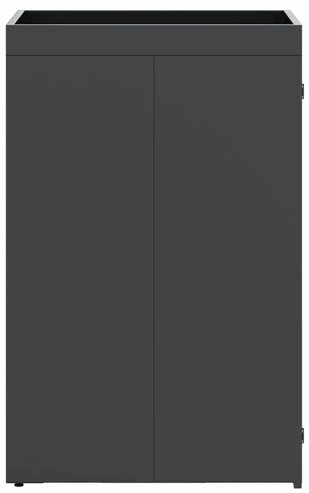 Kukás Tároló Virágzó Tetővel Egyszemélyes 240L Kukához Antracit