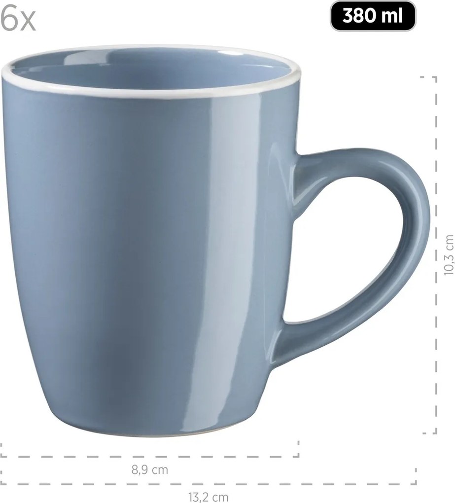 Mäser 24 darabos ELISSA étkészlet – kék fényes