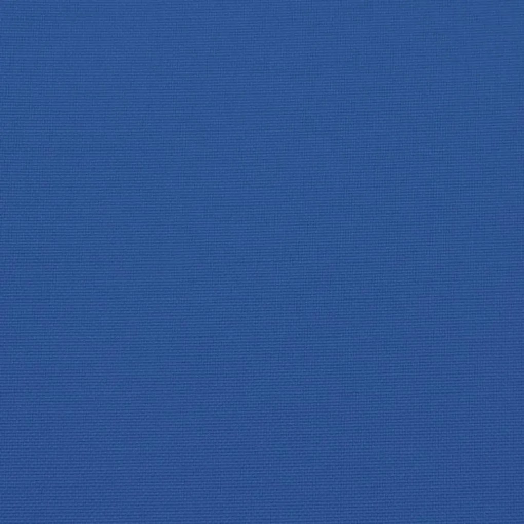 6 db királykék szövet magas háttámlájú székpárna 120x50x3 cm