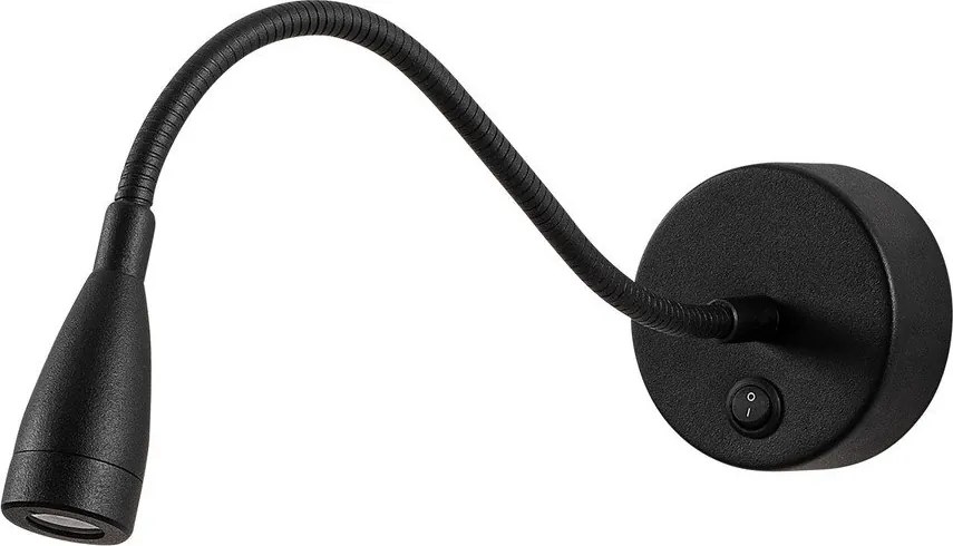 Fekete LED fali lámpa Reading – Opviq lights