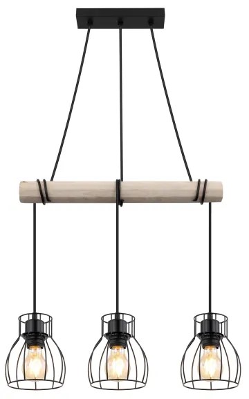 Globo 15326-3H - Csillár zsinóron MINA 3xE27/40W/230V