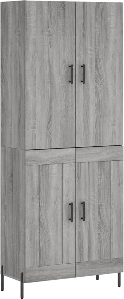 vidaXL szürke sonoma szerelt fa magasszekrény 69,5 x 34 x 180 cm