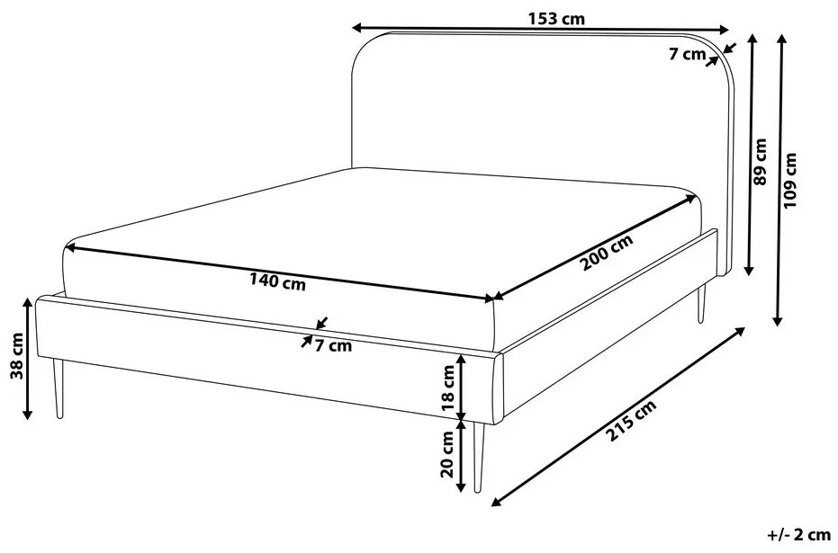 Franciaágy 140 cm Ferdinand (zöld) (ágyráccsal). 1078926