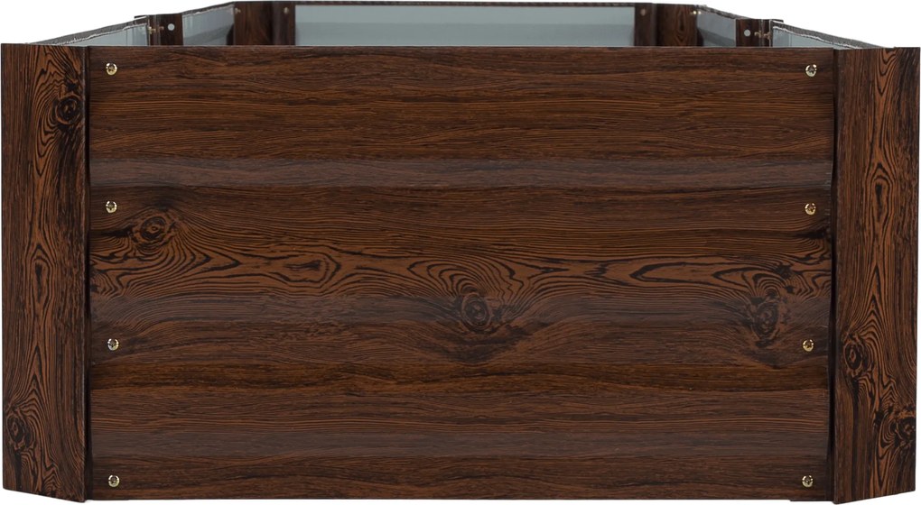 Magasított virágágy, barna, acél, NONKY TYP 6