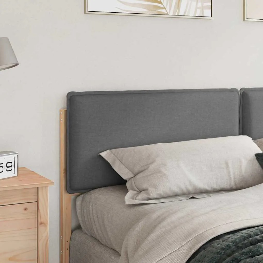 Kárpitozott fejtámla Természetes és Világosszürke 200 cm