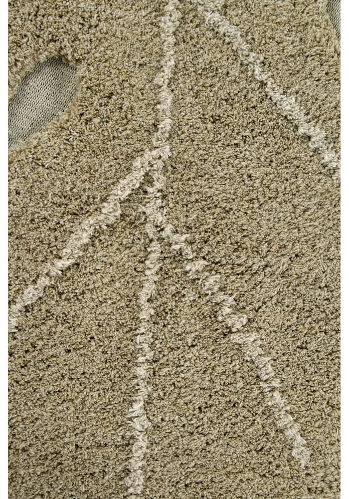Khaki mosható kézi szövésű pamut gyerek szőnyeg 120x180 cm Monstera Olive – Lorena Canals