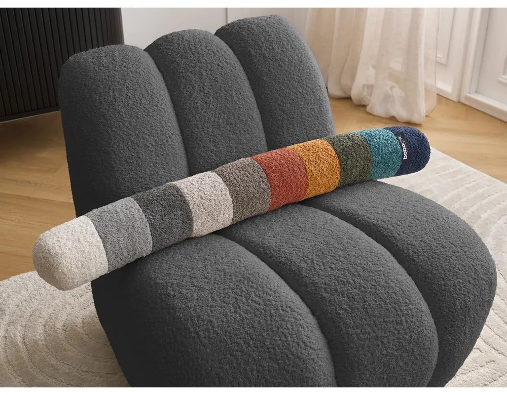 Sötétszürke buklé fotel Janissaire – Bobochic Paris