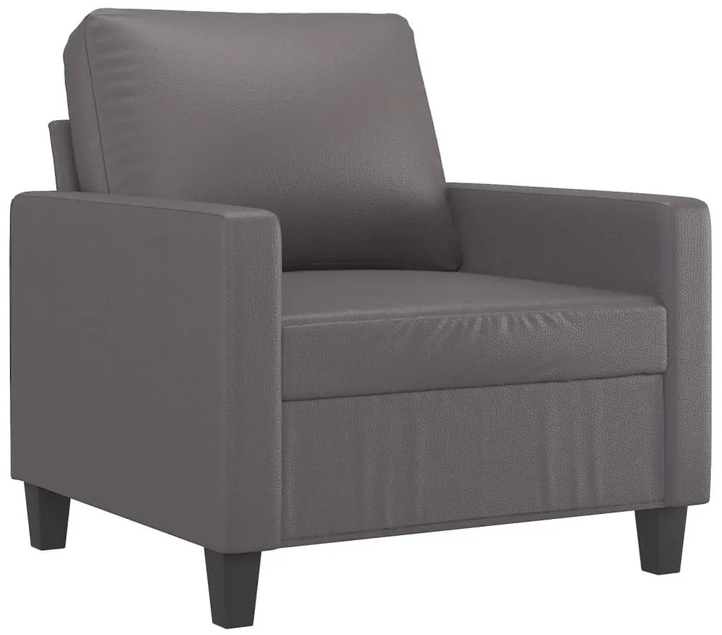 vidaXL szürke műbőr kanapészék 60 cm
