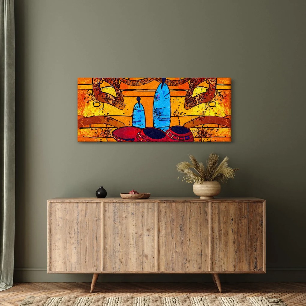 Kép - Ősi festészet (120x50 cm)