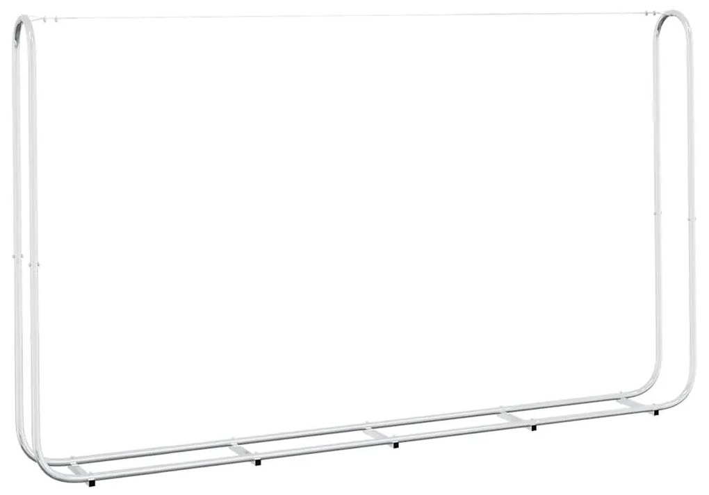 tűzifa állvány esővédővel 250x25x150 cm Horganyzott acél