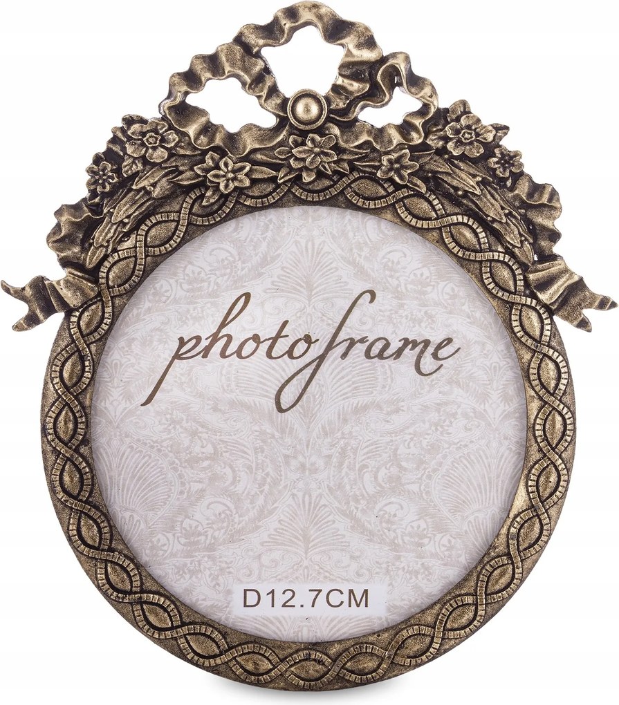 Arany képkeret fém álló retro palota vintage