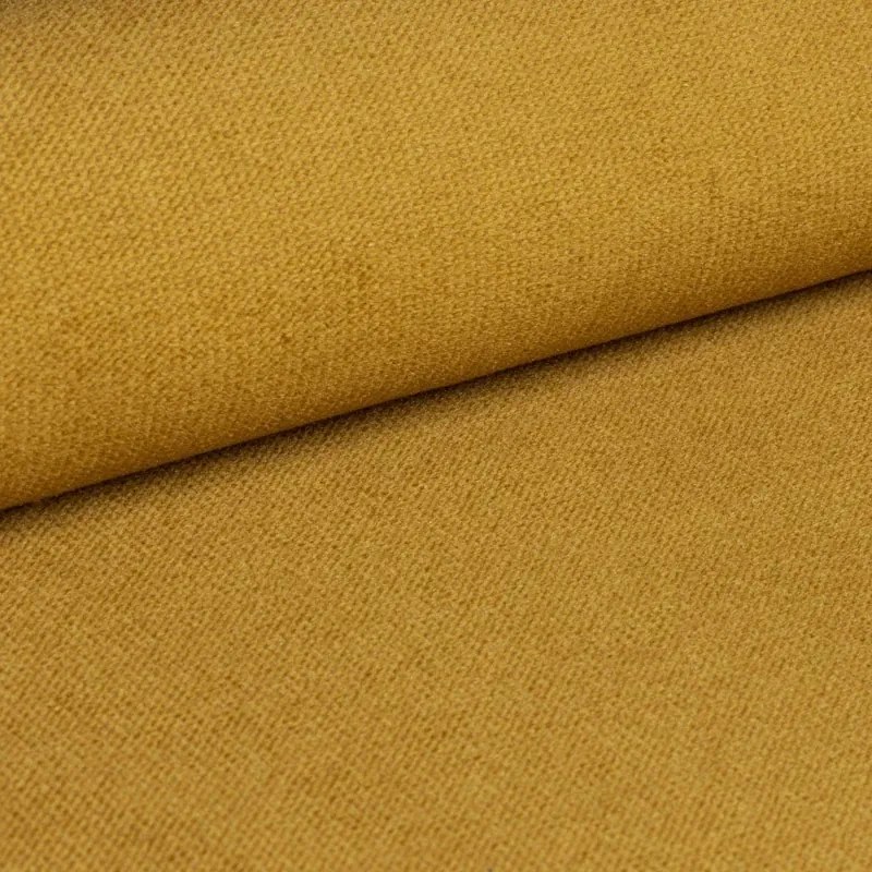 AKCIÓ Mustársárga kihúzható sarokkanapé ZENOVA 220x140 cm, kétoldalas II. osztály