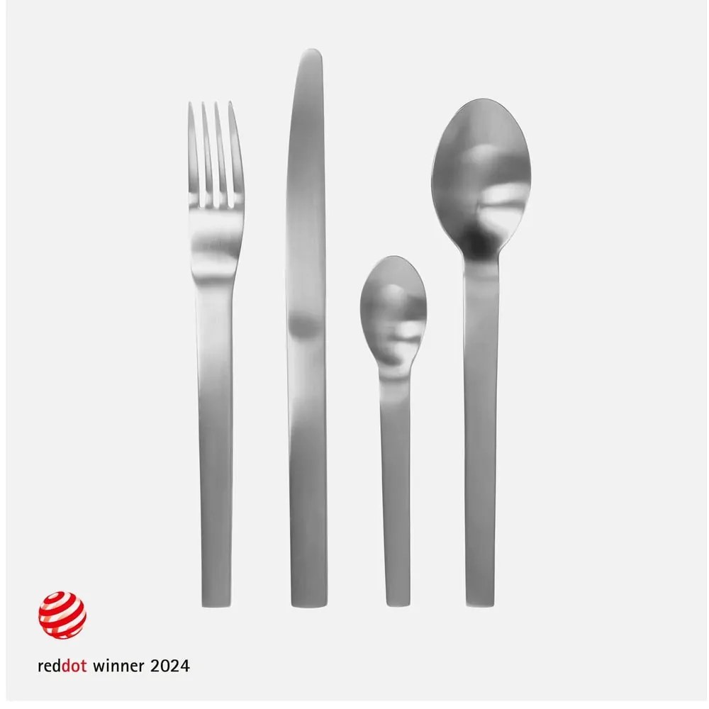 Ezüstszínű rozsdamentes acél evőeszköz készlet 24 db-os Boldi – FABINI