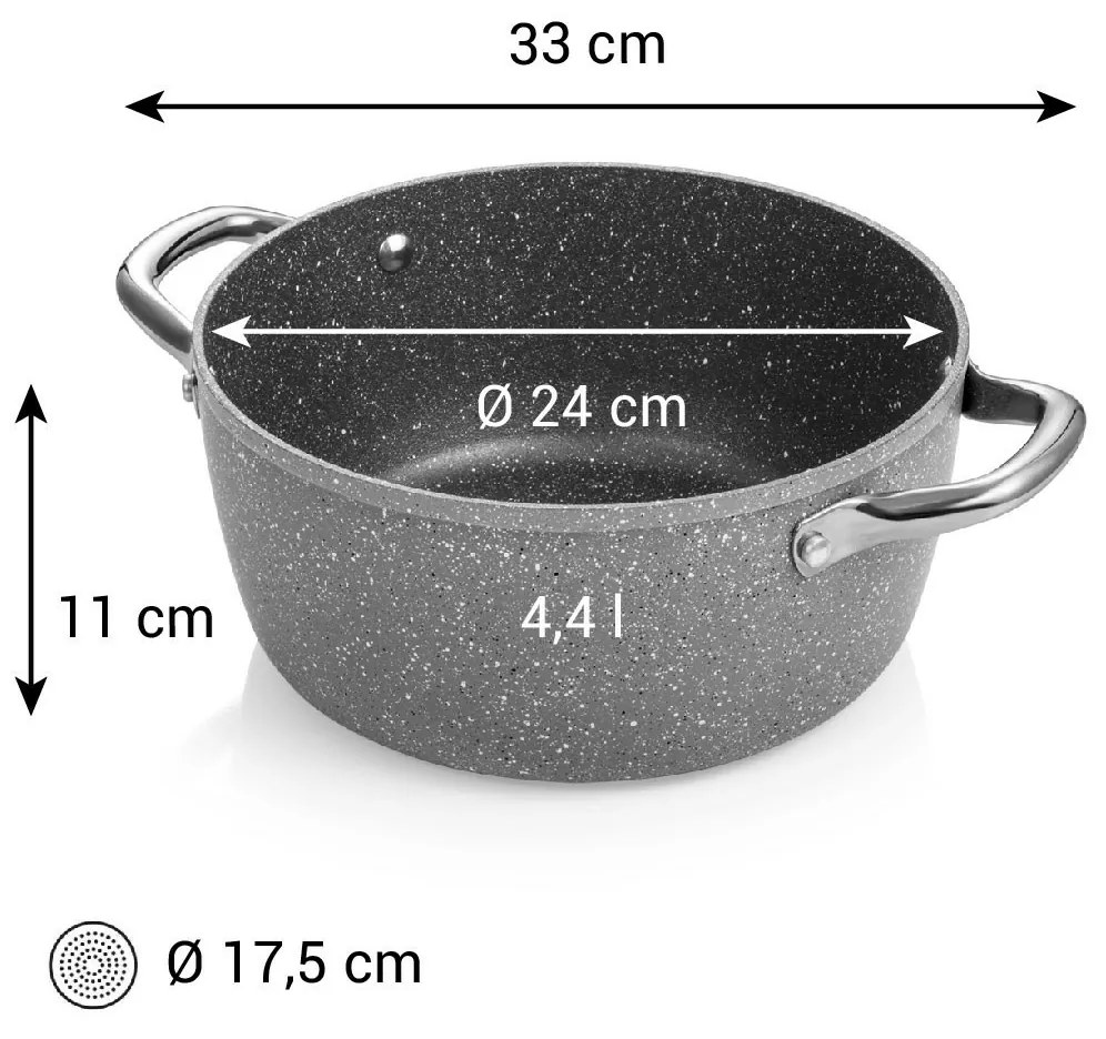Tescoma i-PREMIUM kő lábas 24 cm, 4,4 l, 4,4 l