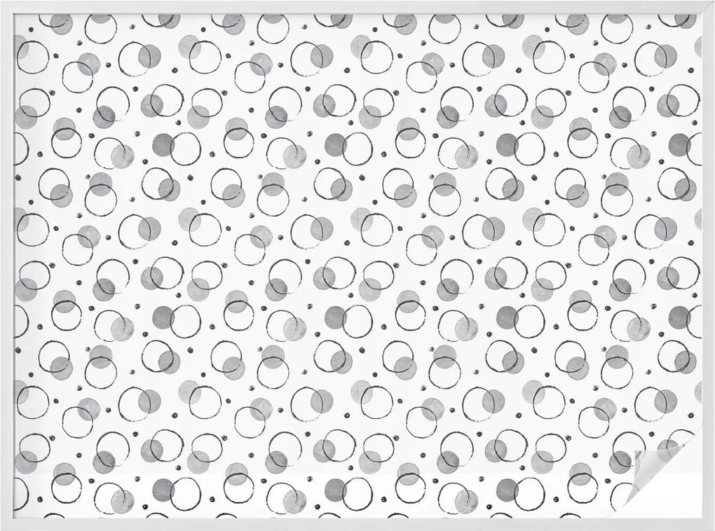 Öntapadós ablak furnér az adatvédelem érdekében Szürke kerekek 200x146