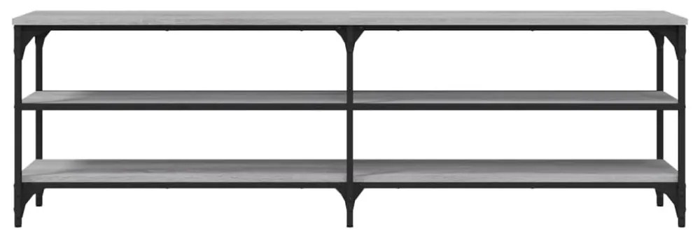 szürke sonoma színű szerelt fa TV-szekrény 160 x 30 x 50 cm