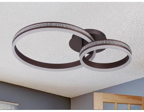 LED dimmelhető felületre szerelhető csillár LED/110W/230V 3000-6500K + távirányító