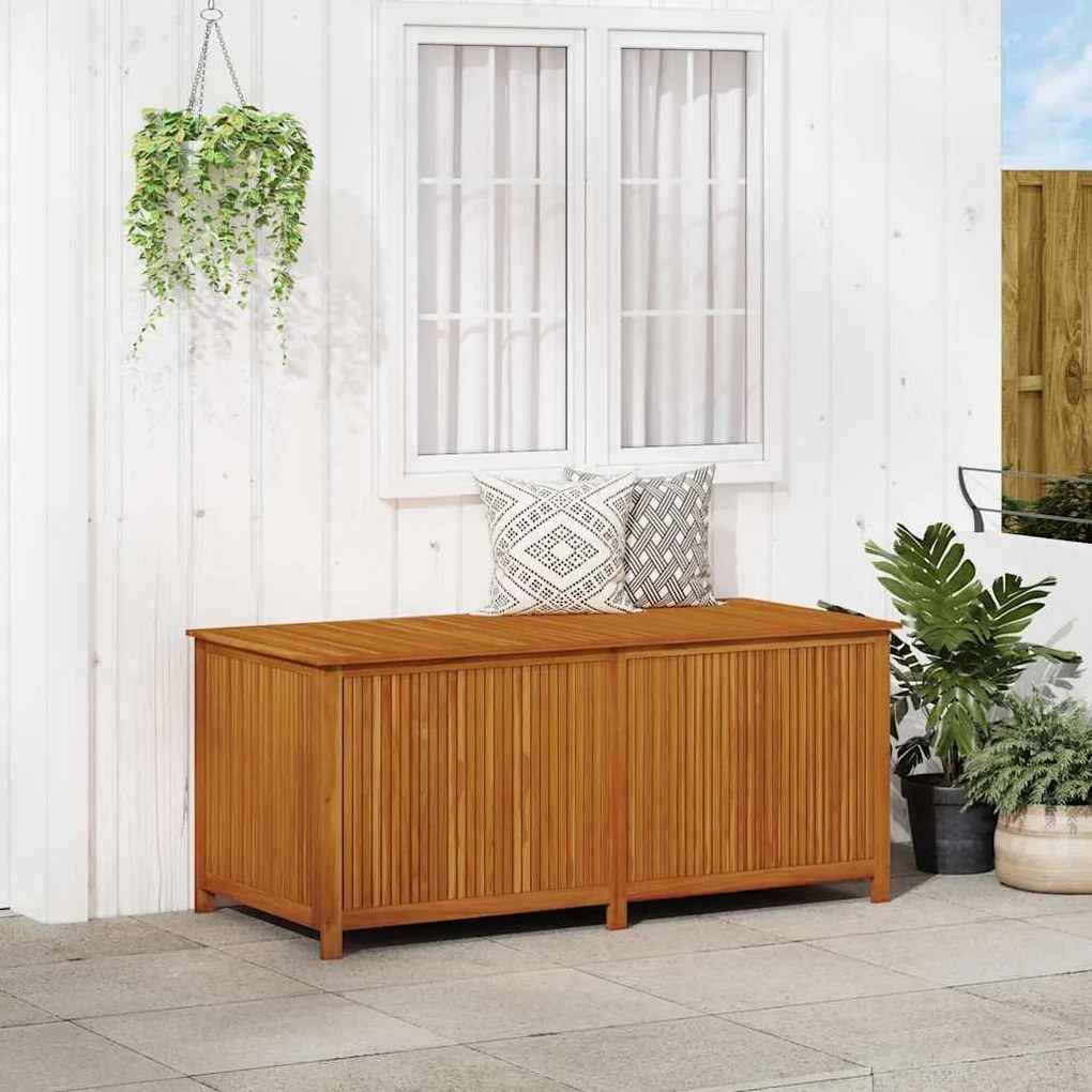 vidaXL tömör akácfa kerti tárolóláda 175 x 80 x 75 cm