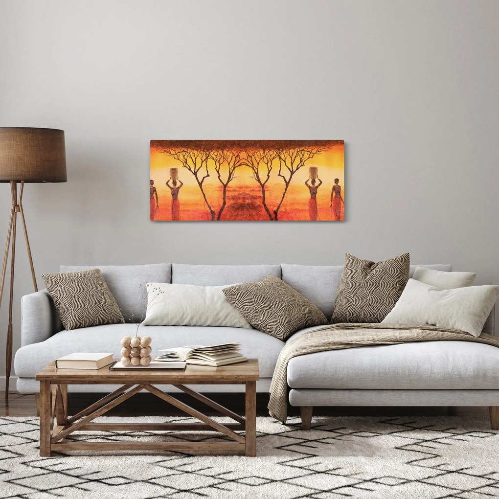 Kép - afrikai szavanna (120x50 cm)