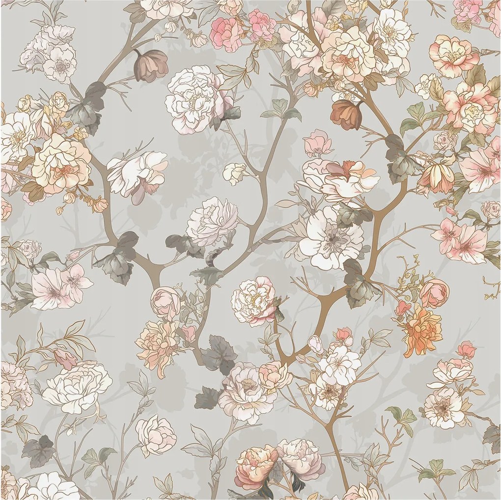 Fotótapéta Flizelin Fal a Hálószobába Romantikus minta 250x250 Ragasztó